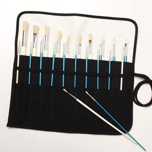 Paint Brush Holder Art Supplies, Artist Brush Holder & Storage Organizer Roll-Up Case Bag, Protect Acrylic Oil Watercolor Paintbrushes (Starry Nig...