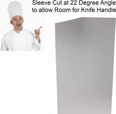 Knife Sleeves for 10" Chef Knives - 10 Pack - 10 in. X 3 in. - Safely Transport and Store Kitchen Knives - Cardboard Knife Sleeves for Large Chef ...