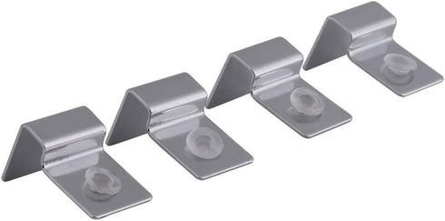 Fdit Pack of 4 Stainless Steel Aquarium Fish Glass Cover Clip Support Holder for Protecting(8mm)...