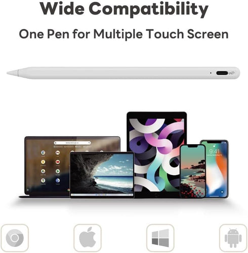 eiP S2 Stylus Pen Compatible with Touch Screens Smooth Precision Capacitive Pen Rechargeable Stylus for iPad/iPad Pro/Air/Mini/iPhone/Tablet/Andro...