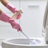 HSL Household Cleaning Gloves - Reusable Kitchen Dishwashing Gloves with Latex Free, Cotton lining, Waterproof, Non-Slip (Large, 2 Pairs)...