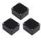 YXQ 63x58x35mm Waterproof Electric Project Case Junction Box with Cover Black Plastic, 3-Pack...