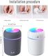 Colorful Cool Mini Humidifier, Essential Oil Diffuser, Aroma Essential USB Personal Desktop Humidifier for Car, Office Room, Bedroom etc,2 Adjusta...