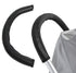 CHILDHOOD Baby Stroller Armrest Handle Sleeve Cover Universal Handle Cover Artificial Leather Black...
