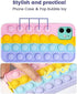 Pop It Phone Case for iPhone 11,Stress Reliever Push Pop Bubble Fidget Toys Cover,Cute Funny Soft Silicone Protective Shell for iPhone 11 6.1 inch...