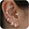 DEARMAY 5 Pairs Silver Huggie Hoop Earring Sets for Women, S925 Sterling Silver Post Small Cubic Zirconia Earrings Jewelry Hypoallergenic Trendy W...