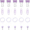 Push Pin Clips Office Decor Purple Office Supplies for Women Paper Clips Push Set Paperclips Thumb Tacks Rubber Bands Classroom Teacher Home Desk ...