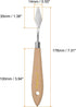 4pcs 3# Painting Palette Knife Pointy Stainless Steel Art Spatula Painting Pallet Knives Scrapers Tools with Plastic Handle for Acrylic Oil Canvas...