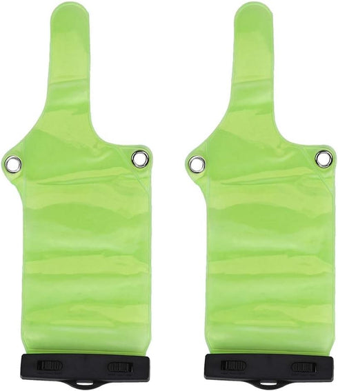 Portable Radio Waterproof Case, PVC Two Way Radio Holder with High Strength ABS Clip Adjustable Elastic Band Rainproof Bag Walkie Talkie Case Elec...