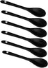6 pcs Porcelain Egg Spoons Ceramic Spoons 5 inch Coffee Dessert Yogurt Tea Milky Tea Black...