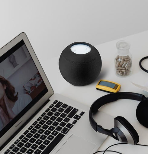 Protective Cover for Apple Smart Speaker dust Cover Homepod Mini Audio Waterproof Elastic Storage (Black)...