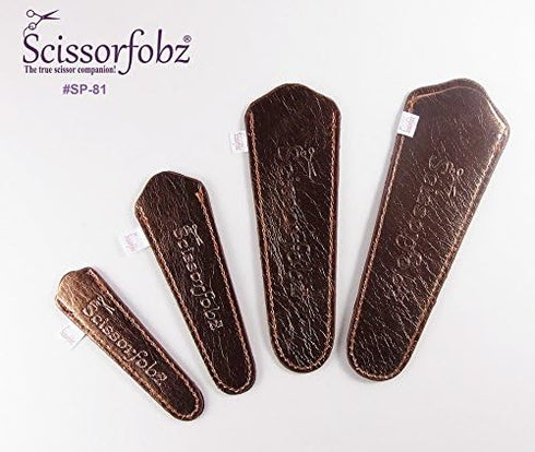 Scissors sheaths by SCISSORFOBZ with ScissorGripper -VALUE PACK-4 sizes- Designer Scissor Covers Holders for embroidery sewing quilting - Quilters...