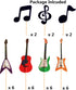 JeVenis 30 Pcs Music Notes Cupcake Toppers Guitar Cake Toppers Rock Cupcake Topper for Kids Birthday Musician Party Baby Shower Party Favor...