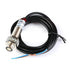 M12 Laser Collimator Photoelectric Switch M12JG-30N1 Laser Sensor Switch Semi Waterproof DC 20 Meters Distance Normally Open B-NPN-O Red Light...