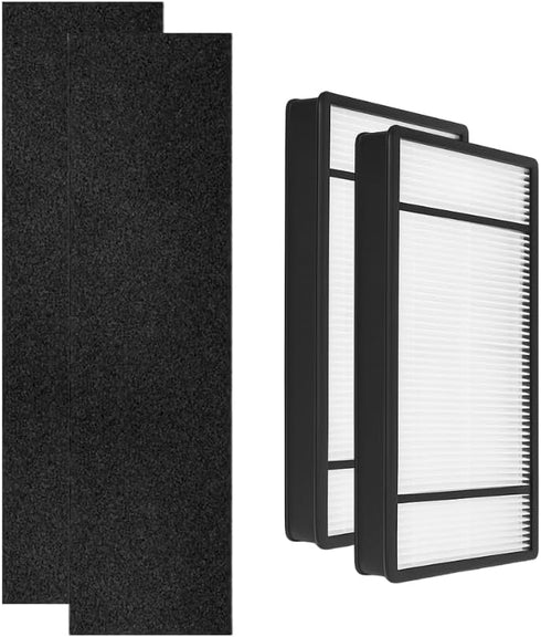 Nispira True HEPA Replacement Filter H + Carbon Pre Filter B Compatible with Honeywell HRF-H1 HRF-H2 HRF-B1. Fits Air Purifier Model HPA050, HPA15...