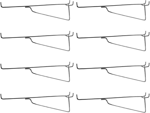 NORJIN 8 Pcs 8 Inch Metal Pegboard Hooks, Shelf Peghooks Peg Hooks Pegboard Accessories for Workbench, Kitchen, Garage, Retail Shop, Office and Ki...