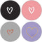 4 Pack Phone Grip,Cell Phone Holder for Smartphone,Finger Expanding Kickstand Stand - Gray Rose Gold Heart Purple Black Pink...
