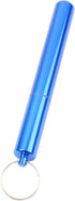 5Pcs Aluminum Alloy Container with Keychain, 4.33 x 0.55 x 0.55 Inches Pocket Waterproof Metal Storage Holder Case...