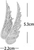 Crystal Angel Wings Brooch Pins,Elegant Rhinestone Feather Wings Lapel Pin Suit Coat Breastpin for Women Men Wedding Party Jewelry Gitfs...