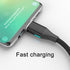 NetDot Gen10 2in1 Nylon Braided Magnetic Charging Cable Fast Charging and Data Transfer for Micro USB and USB C Android Smartphones (6.6ft / 3 Pac...