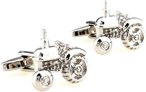 Tractor Pair Cufflinks in a Presentation Gift Box & Polishing Cloth...