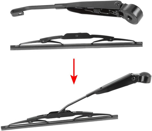 X AUTOHAUX Rear Windshield Wiper Blade Arm for Jeep Grand Cherokee 99-01 - 240mm 9inch...
