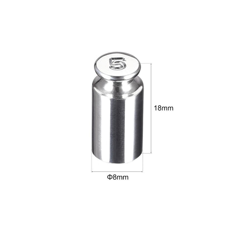 uxcell M2 Steel Calibration Weight Chrome Plated 5g for Balances Digital Scales...