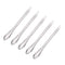 uxcell Micro Scoop 125mm Stainless Steel Reagent Sampling Lab Spoon Spatulas for Laboratory 5Pcs...