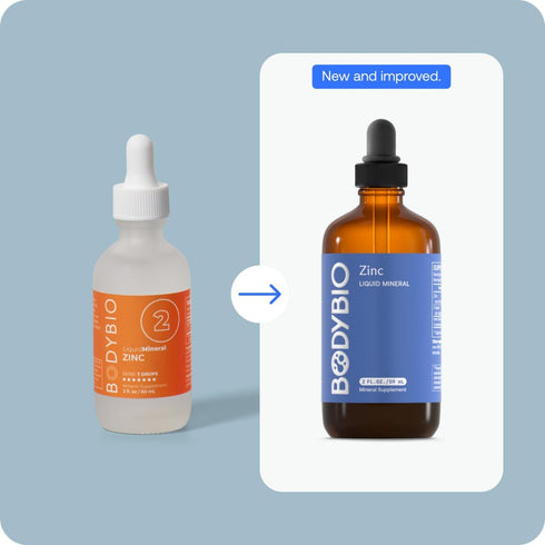 BodyBio Ionic Liquid Zinc Drops 2 oz | Immune Health & Cell Repair | Antioxidant | Ultimate Absorption | No Additives | Concentrated Liquid Zinc S...