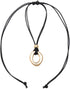 Boho Chunky Pedent Necklace for Women Dainty 14K Gold Plated Choker Summer Beach Faux Leather Choker for Women Men...