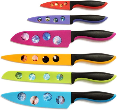 CHEF'S VISION Blade Keepers Protective Knife Covers for the Cosmos Series Knives - Knives Not Included - Color Blade Cover Sheaths for Kitchen Kni...