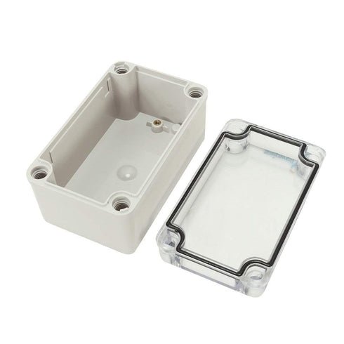 YXQ Clear Junction Box 130 x 80 x 70mm PC Transparent Cover ABS Enclosure Waterproof Project Case Outdoor (5.1 x 3.2 x 2.8 inches)...