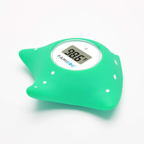 Baby Bath and Room Thermometer - Famidoc FDTH-V0-22 New Upgraded Sensor Technology for Baby Health Bath Tub Thermometer Floating Toy (Blue)...