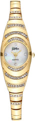 CdyBox Ladies Thin Strap Watch Fashion Diamond Wrist Watch Quartz Watches 3Pack Wholesale...