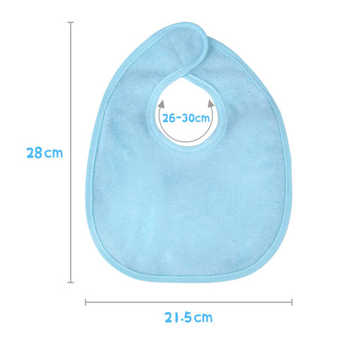 Vicloon Baby Bibs, 8Pcs Terry Bib Set, Baby Bibs for Girls & Boys, Terry Drool Cotton Bibs Waterproof Protection, Adjustable Hook-&-Loop Closure, ...