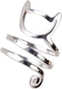 Helen de Lete Innovative Lovely Cat Kitty Sterling Silver Ring Updated Version for Adult Women...