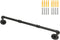 Industrial Pipe Clothing Rack, 30'' Wall Mounted Clothes Garment Rack , Black Iron Pipe Clothes Hanging Bar, Heavy Duty Metal Hanging Rod for Reta...