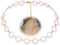 Pearl clavicle choker chain Round Pearl Chain Necklace Hollow Circle Choker Necklace Jewelry for Women...
