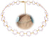 Pearl clavicle choker chain Round Pearl Chain Necklace Hollow Circle Choker Necklace Jewelry for Women...