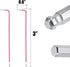 2 Pcs 2mm Ball End Hex Key Wrench, L Shaped Long Arm S2 Steel Repairing Tool Internal Hexagonal Wrench Hex Allen Wrench for Bicycle,Furniture,Equi...