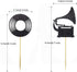 Morndew 24 PCS Vinyl Record Phonograph Cupcake Toppers for Nostalgic Dancing Ball Music Theme Party Birthday Party Wedding Party Decorations...
