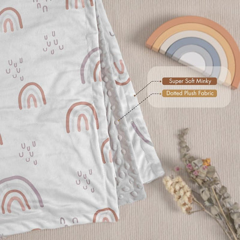 Soarwg Kids Baby Blankets Unisex Newborn Thick, Super Soft Comfy Rainbow Blankets, for Toddler Baby Nursery Bed Blanket Stroller Crib Shower Gifts...