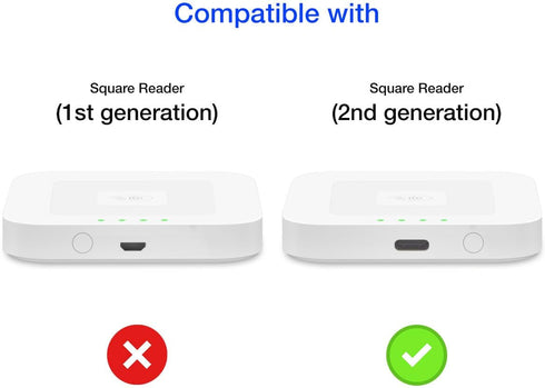 ENCASED Magnetic Case Designed for Square Reader Contactless and Chip 2nd Gen (Compatible with MagSafe) Black......