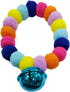Pom Pom Dog Collar Elastic Cat Collar Decorative Plush Ball Puppy Necklace Eye-catching Pom Pom Pet Collar Necklace with Bell for Taking Photos, W...