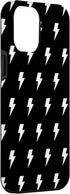 iPhone 15 Pro Max Lightning Bolt Black and White Pattern Cute Trendy Phone Case...