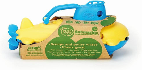 Green Toys Submarine - BPA, Phthalate Free Blue Watercraft with Spinning Rear Propeller Made from Recycled Materials. Safe Toys for Toddlers...