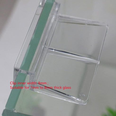16pcs Aquarium Fish Tank Glass Cover Clip Support Holder,Clear Color Acrylic Fish Tanks Glass Cover Clip for Rimless Aquariums(6mm)...