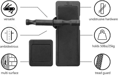maxfind Bike Rack Garage Wall Mount Bicycles Storage System Vertical Bike Hook for Indoor?Wood grain wall hanging?Blcak?...