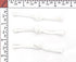 Chinese Frogs Button Closures Hook & Eye Fastener White Straight Loop & Knot Design 3 Pair/pk Sewing Quilting Renaissance Dance Chefs Coat Costume...