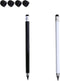 Stylus Pen for iPad, 2 in 1 Stylus Pen Universal for iPad/iPhone All Capacitive Touch Screens, Pencil Writing On Paper for Children/Student(Black+...